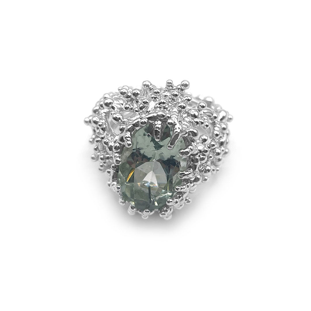 Coral Ring with Stone #2029