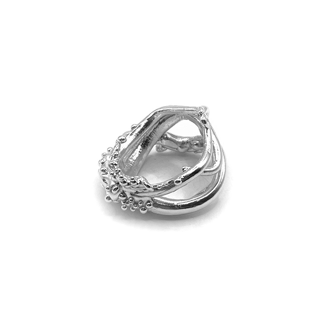 Koraal Ring met Steen #2020