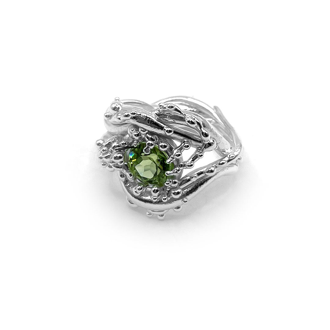 Koraal Ring met Steen #2020