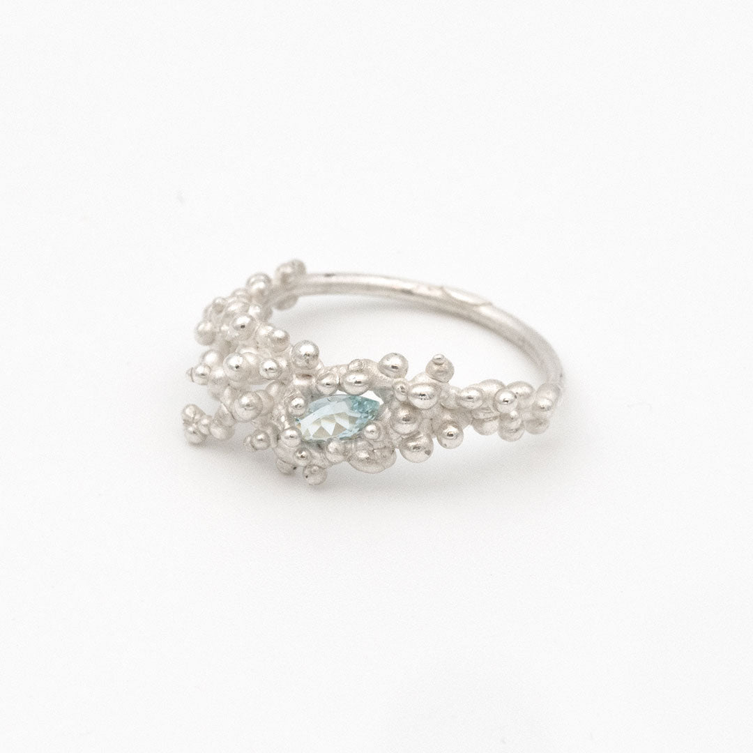 Coral Ring with Stone #2003