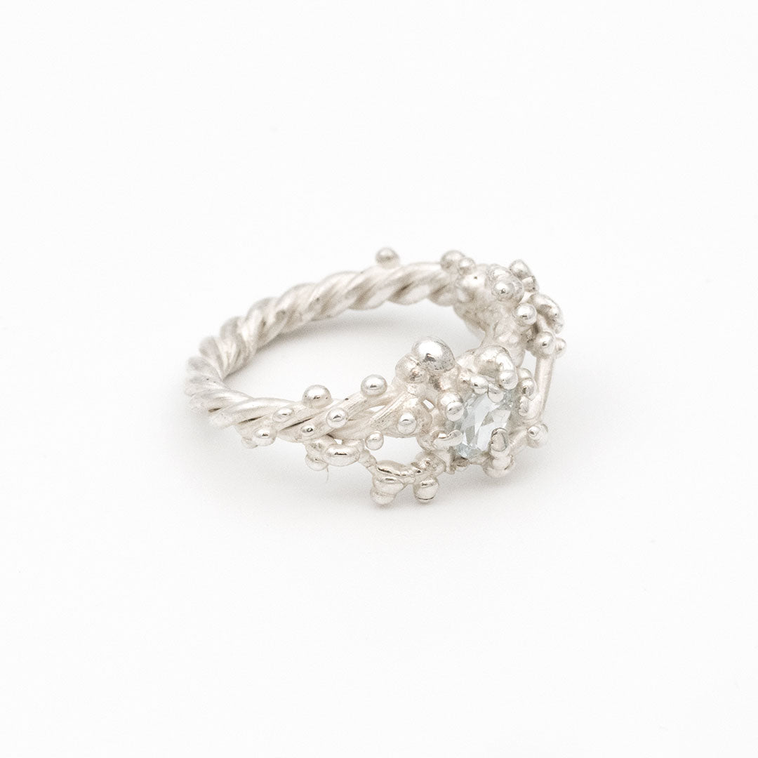 Coral Ring with Stone #2004