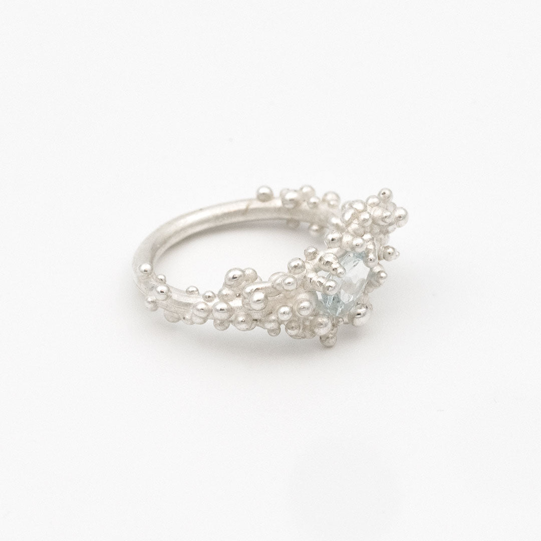 Coral Ring with Stone #2005
