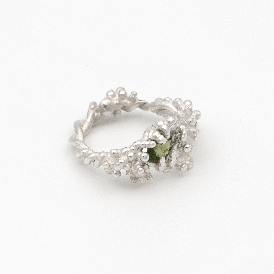 Coral Ring with Stone #2006