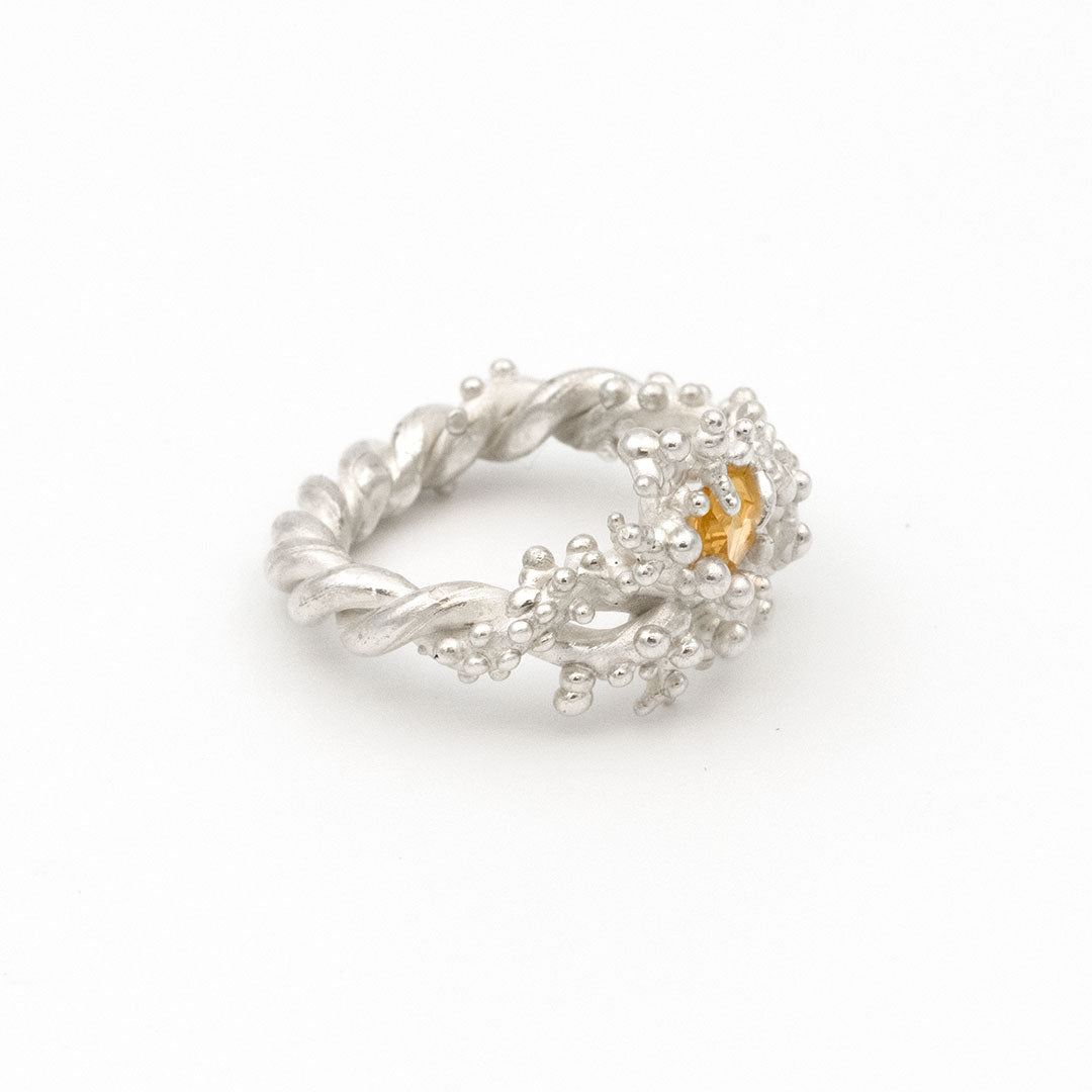 Coral Ring with Stone #2007