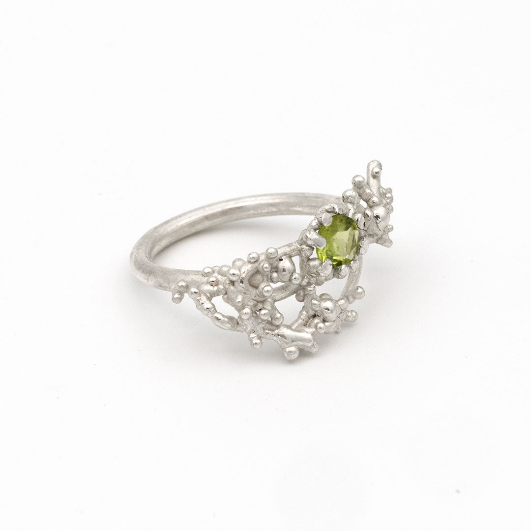 Coral Ring with Stone #2008
