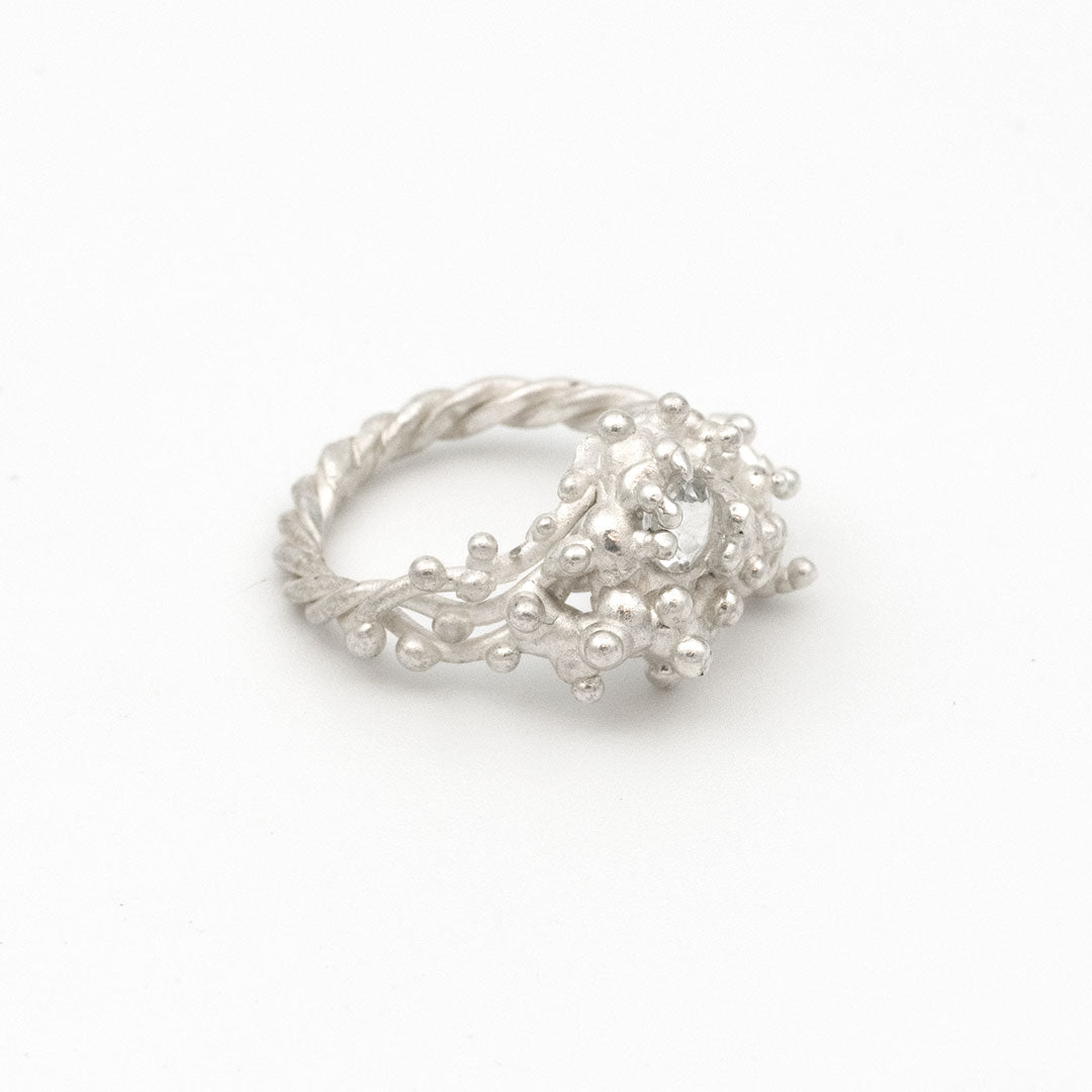 Coral Ring with Stone #2009