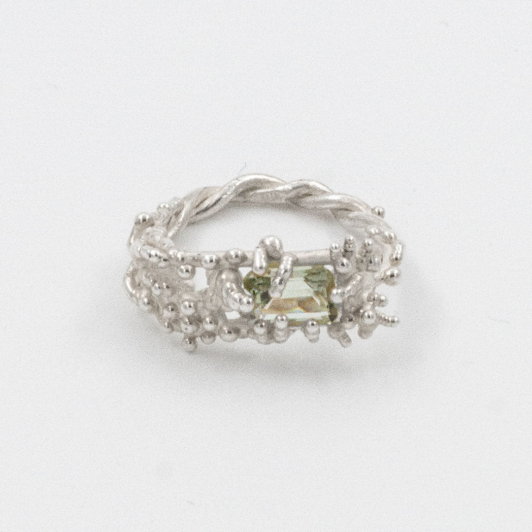 Coral Ring with Stone #2012