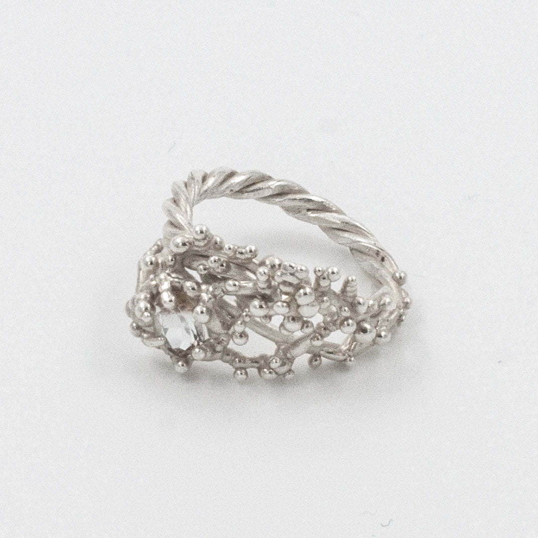 Coral Ring with Stone #2014