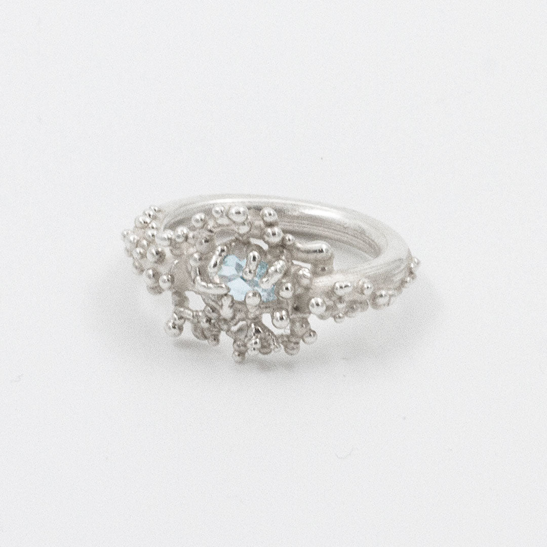 Coral Ring with Stone #2017