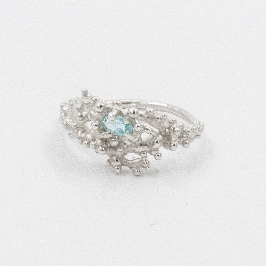 Coral Ring with Stone #2018