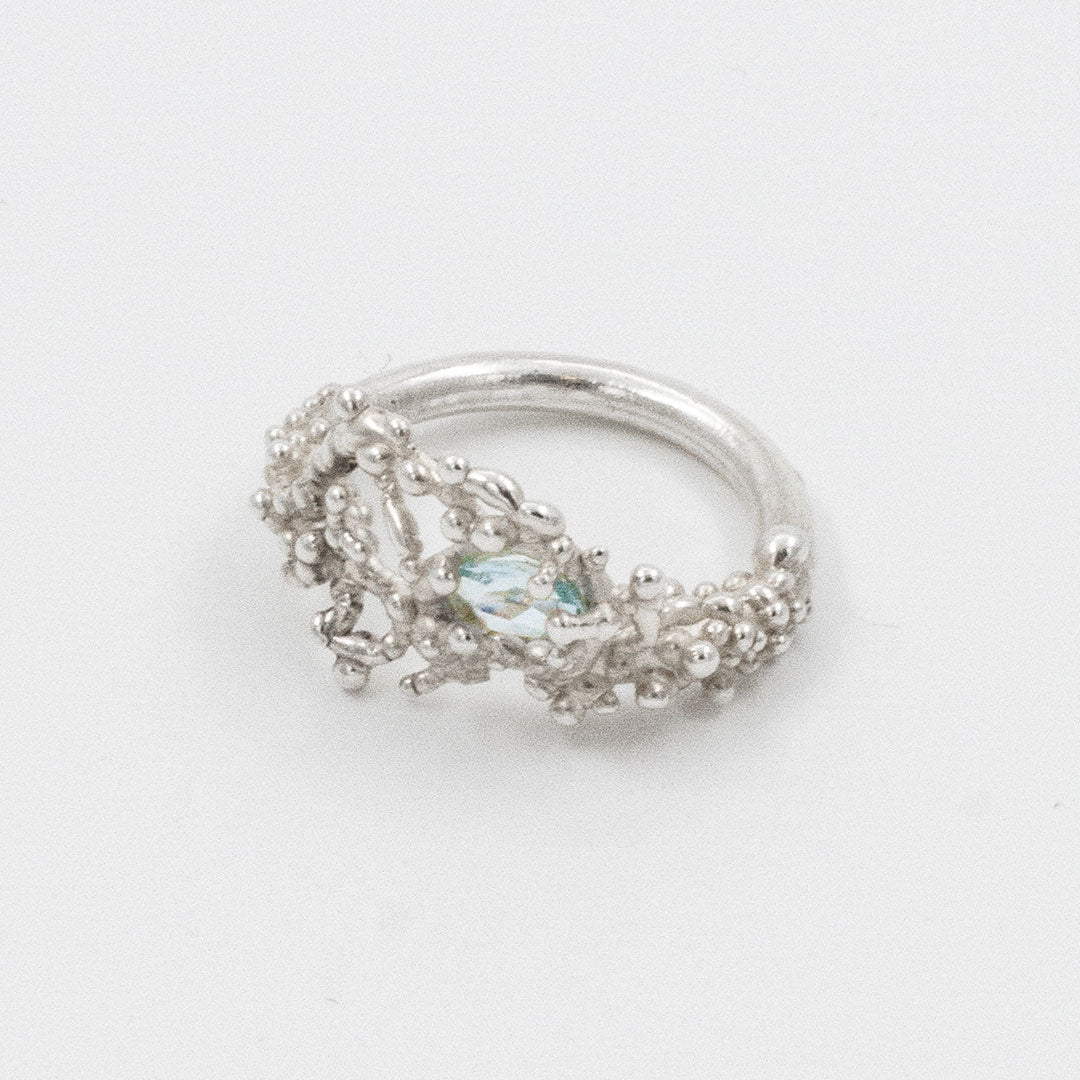 Coral Ring with Stone #2019