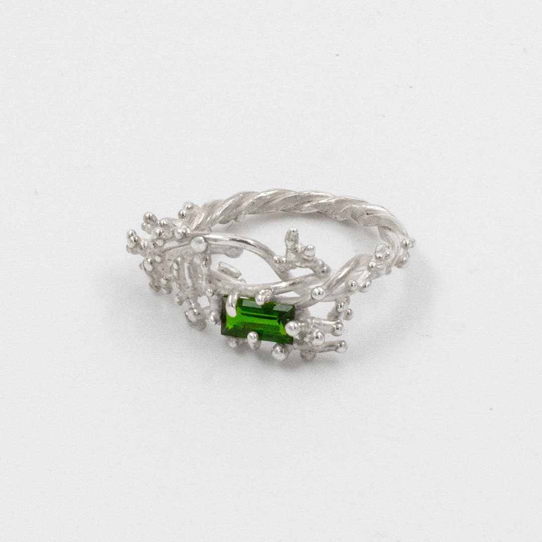 Coral Ring with Stone #2020