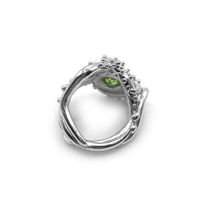 Koraal Ring met Steen #2020