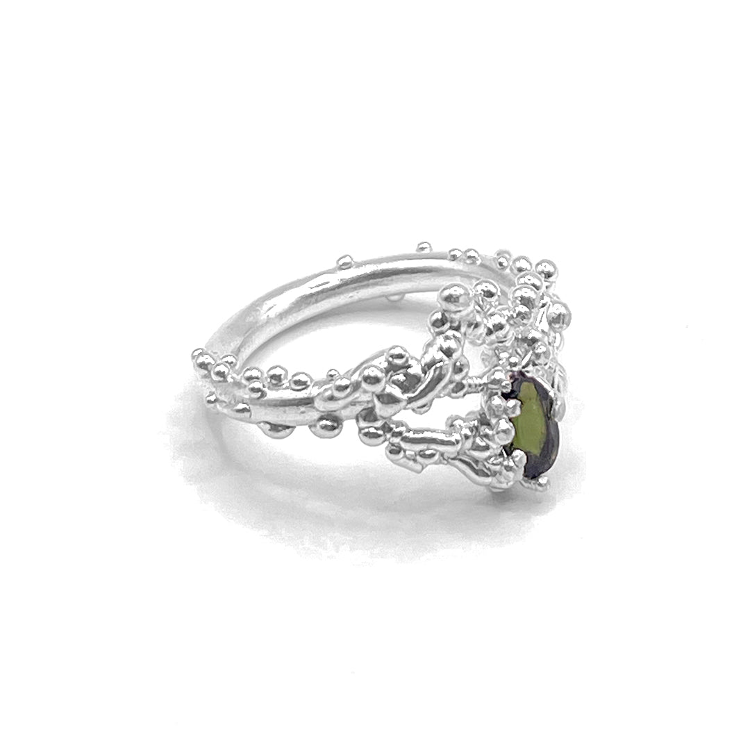Coral Ring with Stone #2023