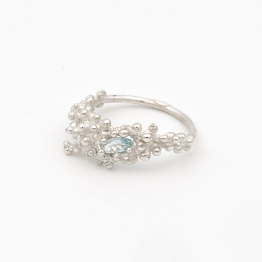 Coral Ring with Stone #2003