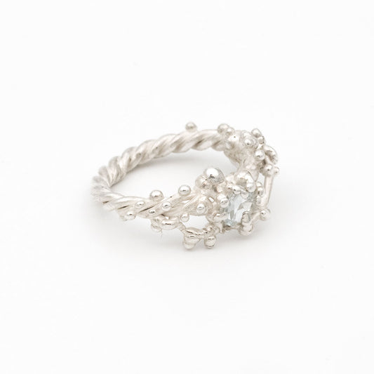 Coral Ring with Stone #2004