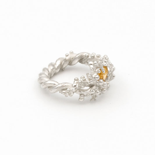 Coral Ring with Stone #2007