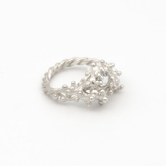 Coral Ring with Stone #2009