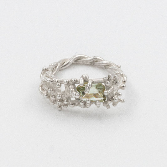 Coral Ring with Stone #2012