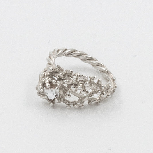 Coral Ring with Stone #2014